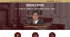 Desktop Screenshot of michaelshooklaw.com